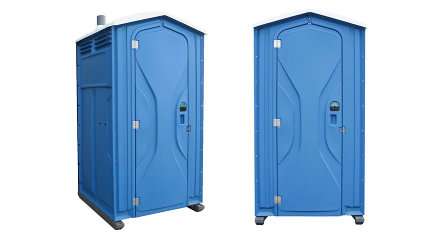 Long-term porta potty units on site in Gallup, New Mexico